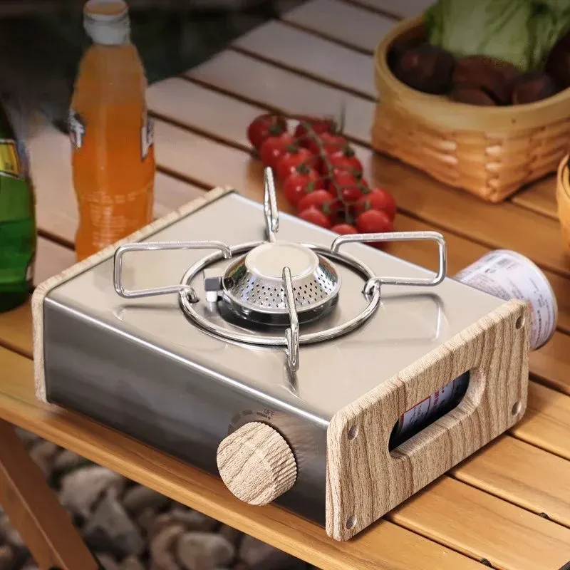On-the-Go Cooking Stainless Steel Outdoor Camping Stove - Image 0