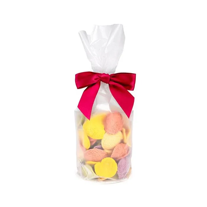 Plastic Bags round Bottom Frosted 8,3x25,4 cm with paper insert