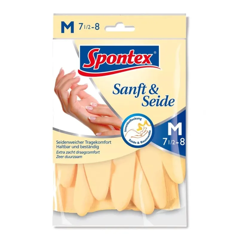 Spontex Sanft & Seide Universalhandschuhe Gr. 6,5-7