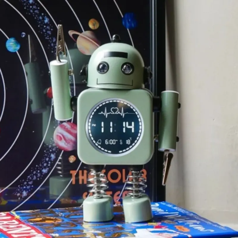 Robot Time Nachtwecker 'Hej Robot grün'