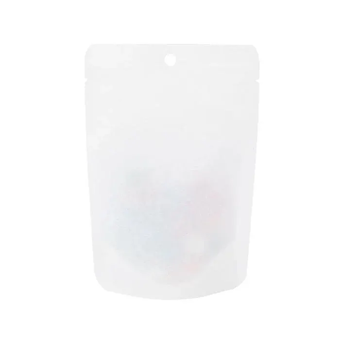 Stand Up Pouch Kraft White Eco-fiendly 10,2x6x15,2 cm