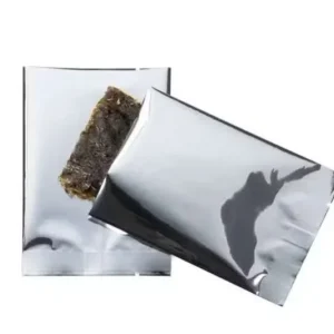 Plastic Bags Silver 7.5x10.2cm Metallised and Sealable