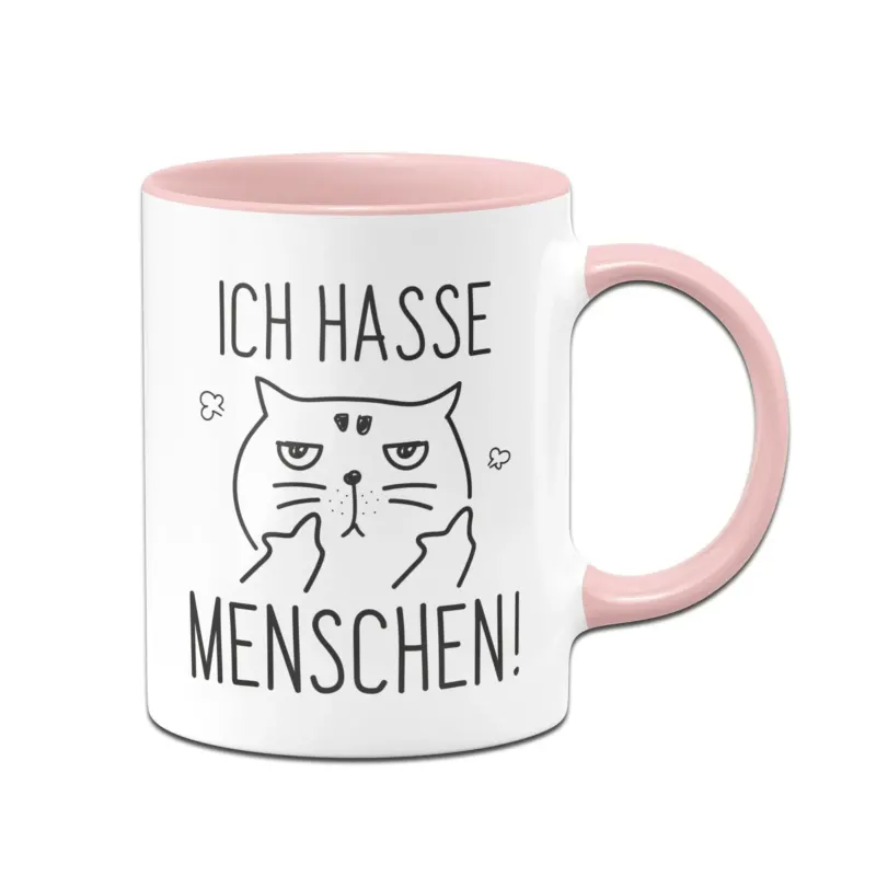 Bild: Tasse - Katze Ich hasse Menschen.