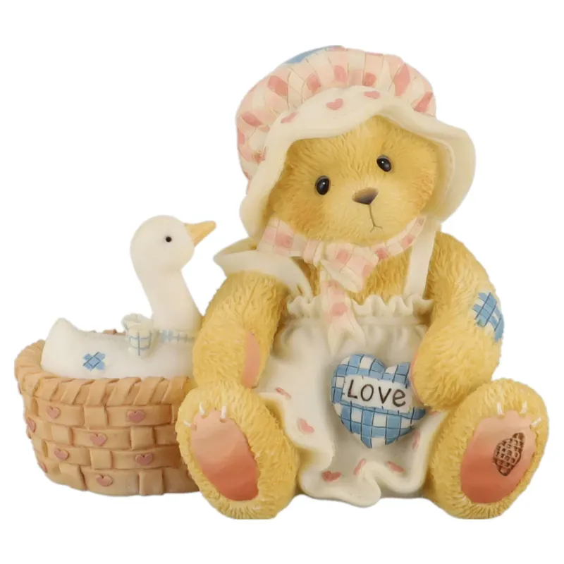 Teddy 476617 Rita Girl With Blanket And Goose NALED Exclusive Figurine Enesco Cherished Teddies mit OVP