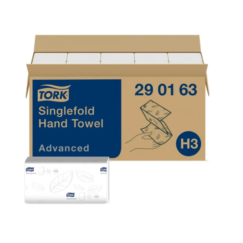 Tork Zickzack Papierhandtuch H3 – 2-lagig, Weiß, 3.750 Tücher, 23×24,8 cm
