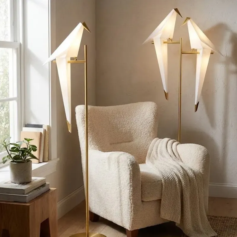 Origami Bird Sculptural Floor Lamp - Image 0