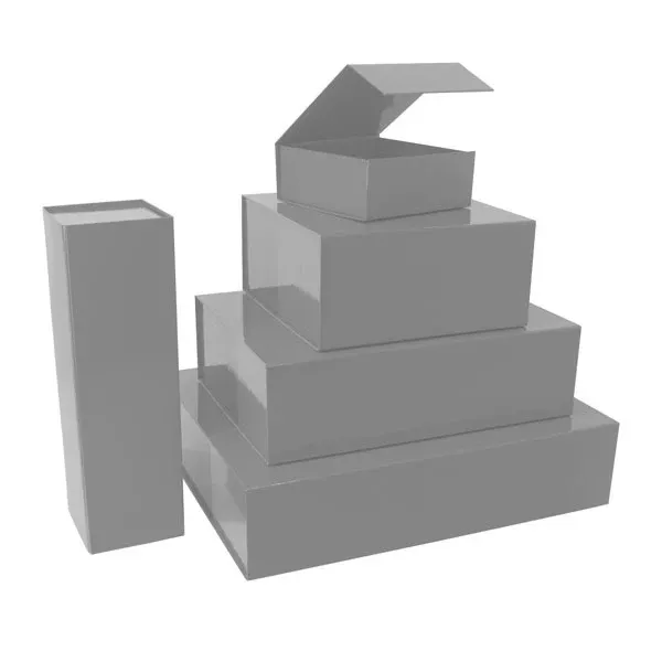 Magnet boxes 35x25x10cm Silver (25 pcs)