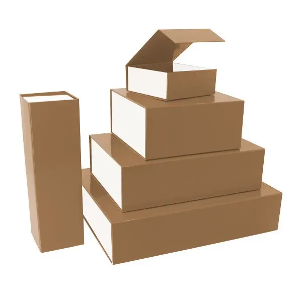 Magnet boxes 23x23x11cm Brown/white (25 pcs)