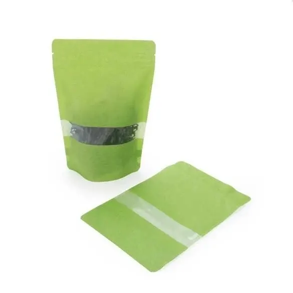 Stand Up Pouches Rice Paper Green 17x9x28cm | 340 grams